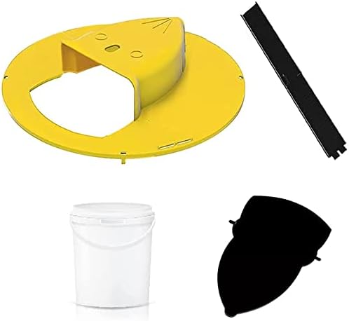 Mouse Trap Bucket - Flip and Slide Bucket Lid Mouse Trap |Humane or Lethal| |Trap Door Style| |Multi Catch |Auto Reset| |Indoor Outdoor| |No See Kill| |5 Gallon Bucket Compatible
