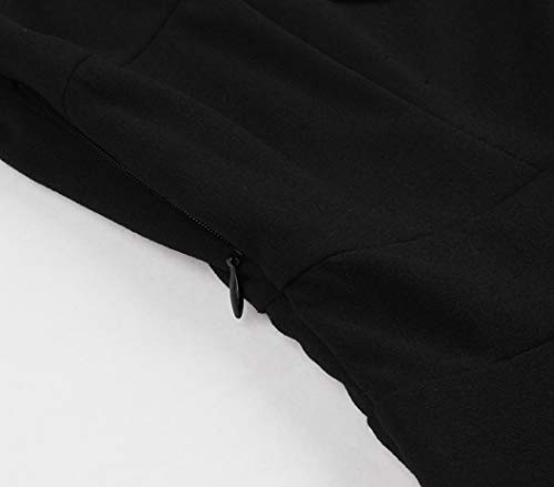 Wellwits Women's Keyhole Sash Tie Mesh Bell Sleeve Vintage Cocktail Dress 3Xl #TOP3