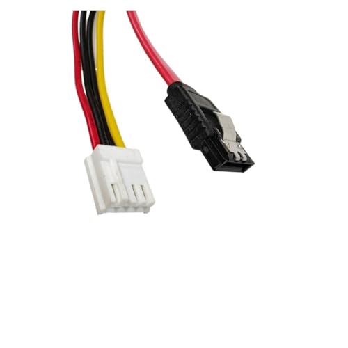 Cable integrado 30 cm FDD 4Pin Hembra SATA 3.0 Macho 22Pin 7+15 miniatura 3