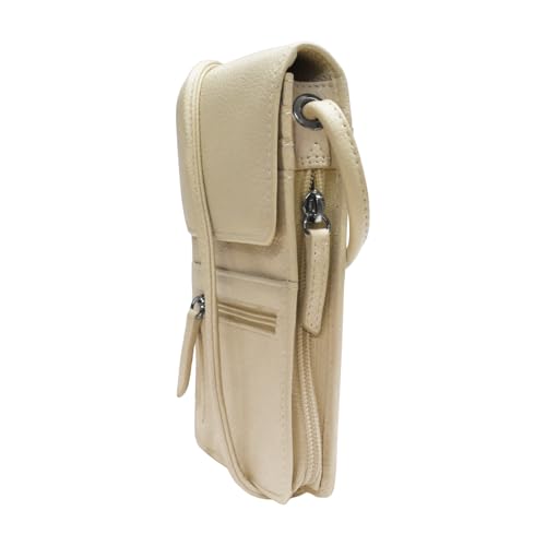 Image of ili New York 6827 Genuine Leather Crossbody Organizer with RFID Blocking Lining | Genuine Leather