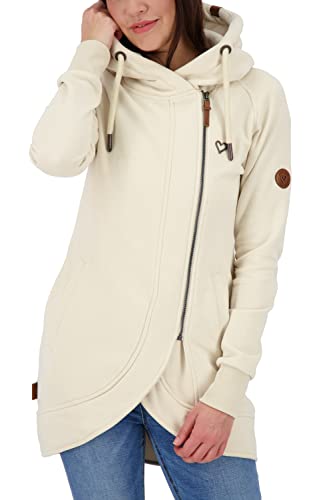 alife & kickin and Kickin Damen Maryak A Kapuzensweatjacke, Creme, M