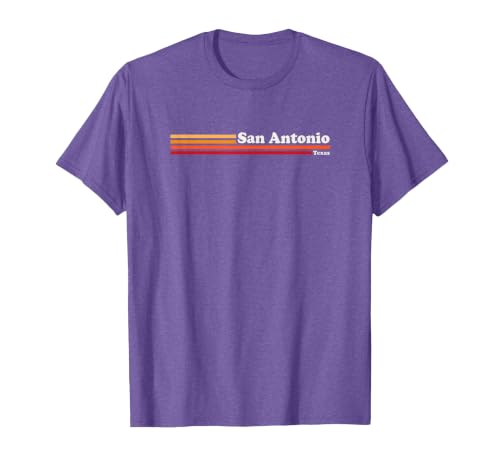 Vintage 1980s Graphic Style San Antonio Texas T-Shirt, Men, Purple Heather, X-Large