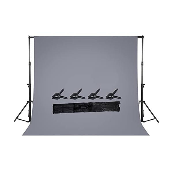 Graues Hintergrund Mit Ständer 3x4m Fotostudio Verstellbarer Hintergrundsystem Backdrop Stand Fotostudio Hintergrund Für…