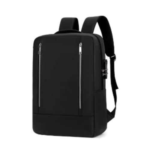 Mochila Bolsa Executiva Casual Para Notebook Reforçada Masculino Feminino Cabo USB Moderna Trabalho Escola Viagens Slim Leve, PREMIUM (Preto)