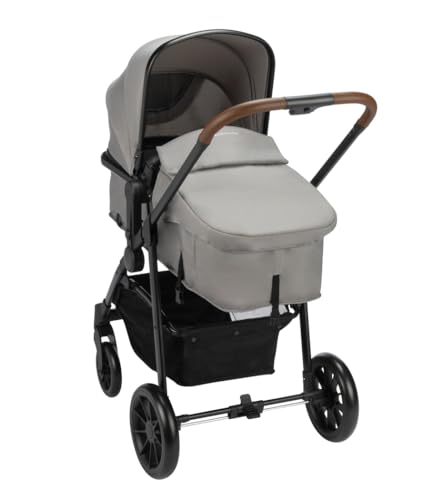 Bebeconfort Haze Trio, Poussette 3 en 1, 0-4 ans, 22 kg max, assise 2-en-1, poussette réversible et légère, siège auto bébé i-Size, pliage compact,...