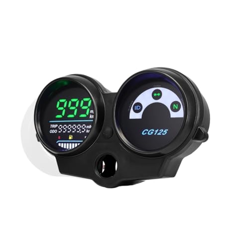 �I�[�g�o�C�̃X�s�[�h���[�^�[�Q�[�W �I�[�g�o�C LED �_�b�V���{�[�h �f�W�^�� �X�s�[�h���[�^�[ ���s�����v �R���v �n�C�r�[�� �E�B���J�[�t�� CG125 2000 �` 2008 �N Fan 125