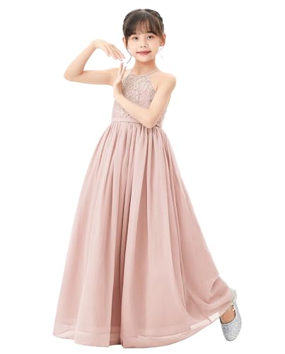 Lace Up Criss-Cross Back Flower Girl Dress for Pretty Princesses Ballroom HLC4