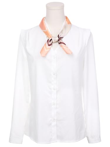 Women Stripes Print Square Scarves, 23.6x23.6 Satin Neck Scarf Neckerchief Headband2