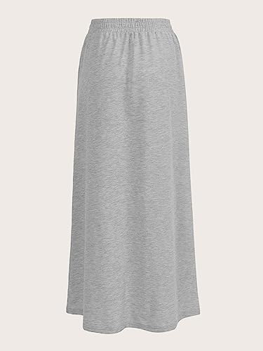 Women High Waist Elastic Waist Knot Skirt Summer Skirt3