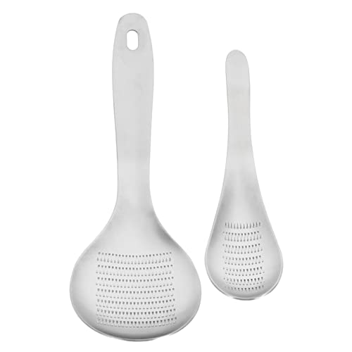 KOCKSHION 2Pcs Stainless Steel Garlic Press Manual Garlic Grinders for Kitchen Portable Garlic Crushers Easy to Clean for Camping and Bbq Kitchen Supplies Silver