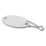 Prime-Line MP66770 ID Key, 1-1/4 Inches, Oval Shape, Plastic Tags with Metal Clip, Pack of 20