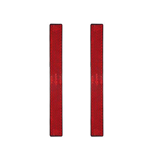Image of Rectangular Reflectors - Safety Spoke Reflective Quick Mount Custom Accessories Adhesive Reflector for Semi Trucks & Trailers, Warehousing, Boats, Service Trucks, Service Vans, Utility