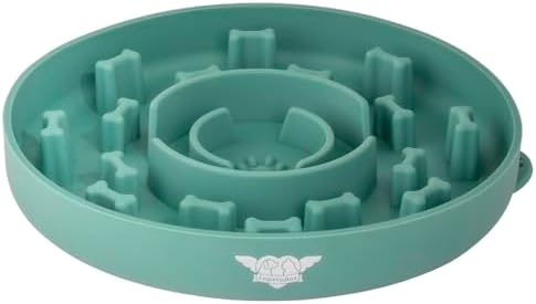 Comedouro Pet Lento 500ml Silicone Com Base Antiderrapante Ventos...