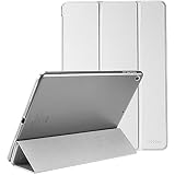 ProCase iPad 9.7"(旧型）ケース スマート 超スリム スタンド フォリオ保護ケース 半透明フロスト バックカバー 対応機種：iPad 9.7" 第6世代 2018 / 第5世代 2017 - シルバー