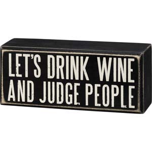 Primitives-by-Kathy-Box-Sign-Judge-People-6×25-inches-Black-White Primitives by Kathy Box Sign Judge People 6×25 inches Black White