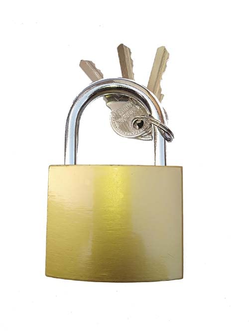 Image of Lock And Keys For Home Door Room House And Medium Purpose Like Pet Doors Shutters Gates Strong Keys Ultra Suitable Homeproducts4U,Lock Size 50Mm Hardened Shackle Padlock, Gold