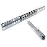 Pair of DIHL Steel Drawer Runners Slides Groove Ball Bearing 374mm Length 17mm Width