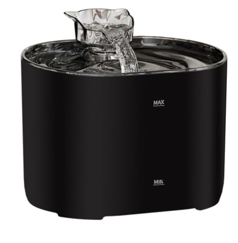 TIKHJ ペット用ウォーターフォンテン 自動ペット給水器 猫用 USB 静音設計 携帯に便利 ケージ 病院 旅行用キャリー 子犬用 (A)