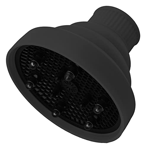 IWOWHERO Silicone Windshield Cover for Hair Dryer Universal Hooded Diffuser Attachment Collapsible Travel Diffuser