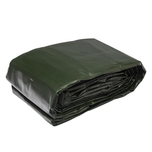 WERKAPRO 10671 - Bâche industrielle - Ultra Lourde - 8x12 m - 240g/m² - Réversible - Noire et Verte