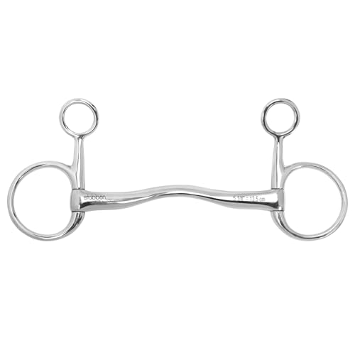 Stübben Gebiss 2439 Baucher-Trense Fine Line, Edelstahl - 12,5 cm - 14 mm - Edelstahl