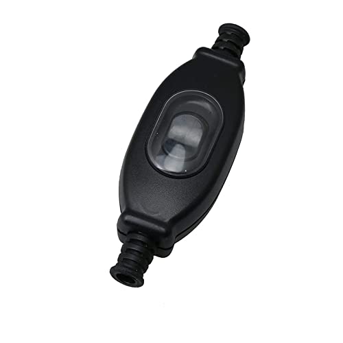 Ligne Cordon Interrupteur Intermédiaire On/Off Interrupteur à Bascule à Cordon 250v Étanche Interrupteur En Ligne Cordon Lumière Ip65 Pour La Lampe De Chambre à Coucher Pour Espace Extérieur Noir Cover