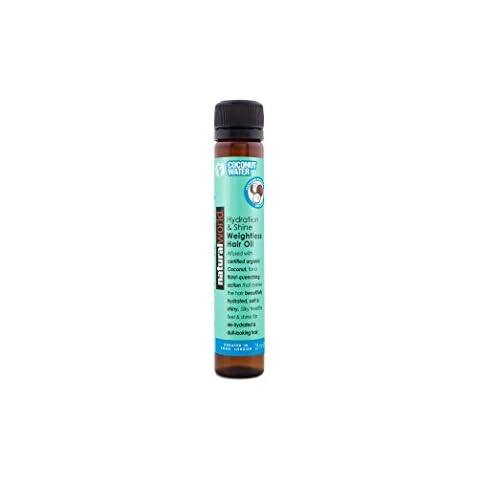 Natural World Coconut Water Hydration and Shine Weightless Hair Oil 25 ml Cover