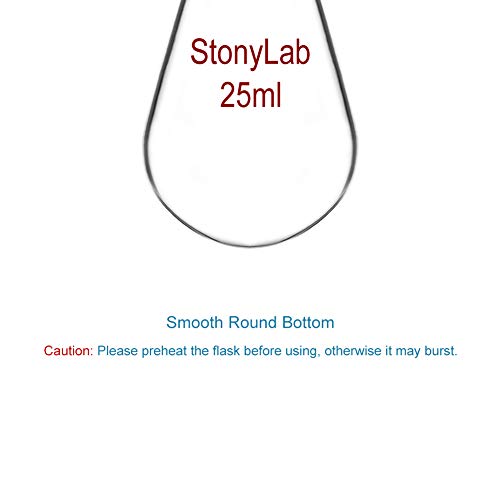 Stonylab REF-1NECK-24/40-GLASS-25ML Borosilicate Glass 25Ml Heavy Wall Single Neck Recovery Flask Rotary Evaporator Flask thumb #4