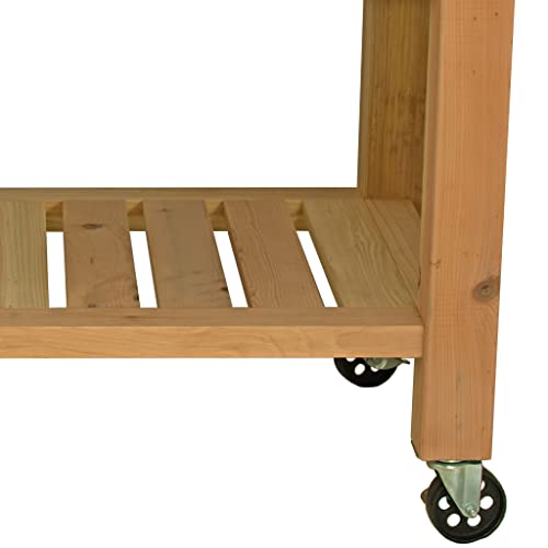 Modern Garden Potting Table With Hardware Hooks & Towel Bar - Work Bench & Zinc Table-Top With Black Cast Iron Castors & Brakes (Full, 6In Vintage Casters, Hardware) #TOP2