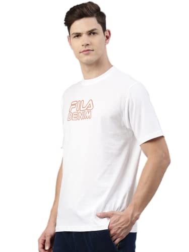 Image of Fila Men's Solid Regular Fit T-Shirt