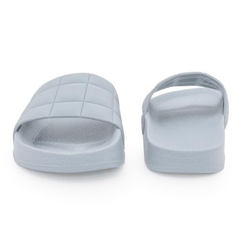 Image of Red Tape Womens Sliders in Slate Blue | Casual Pool Sliders | SLATE BLUE | 3 UK