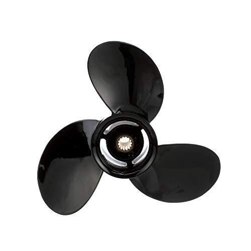 Quicksilver Black Diamond 3-Blade Aluminum Propeller, 9.3 dia x 10 pitch, Right Hand