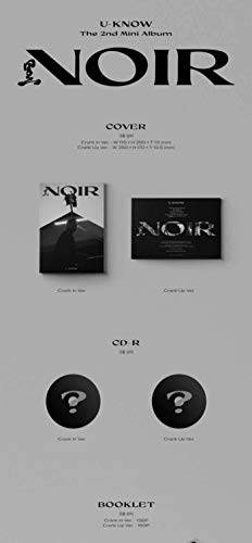 TVXQ! U-Know Noir 2nd Mini Album Crank Up Version CD+1p Folding Poster+Booklet+Making Film+1p Postcard+1p PhotoCard+Tracking Sealed