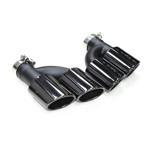 Silencieux d'échappement Audi A6 A7 look S6 S7 embout de pot en inox noir