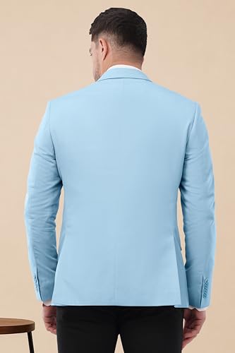 Image of SaintX Men's Premium Summer Blazer | Linen Cotton Blended Breathable Fabric | Fully Lined | Comfortable Slim Fit | Crafted for The Modern Gentleman | Casual & Formal Wear (JK08)