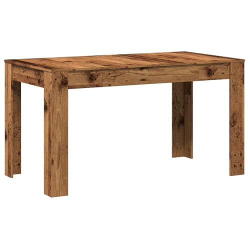 vidaXL Esstisch, Küchentisch Pflegeleicht, Tisch für Esszimmer Küche, Esszimmertisch Speisetisch, Altholz-Optik 140x74,5x76cm Holzwerkstoff