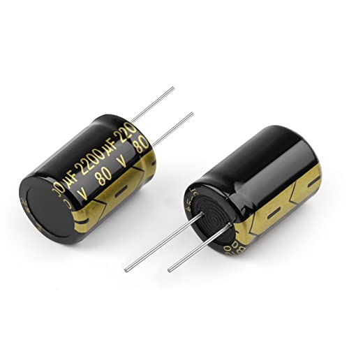 Condensateur 80V2200UF haute fréquence pour la réparation d'amplificateurs audio et robots DIY