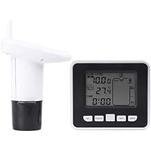 Liquid Level Sensor, Cistern Water Level Monitor Sensor Ultrasonic Level Gauge Measuring Meter Water Tank Level Gauge with Temperature LED Display