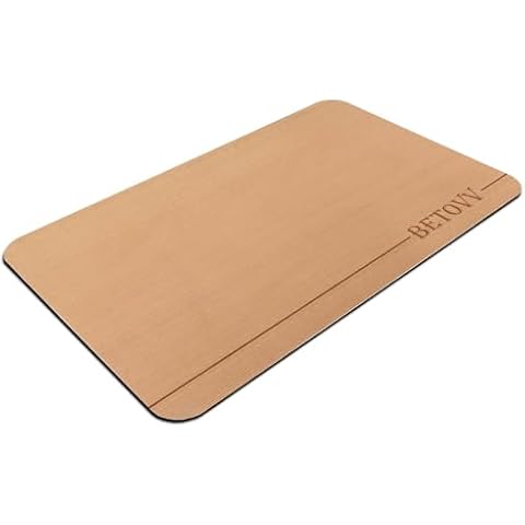 Cushioned Shower Mat BETOVV 16×28'' /39'' Secure Mat Non-Slip Shower Bath Mat Quick Drying Bath Tub Mats Soft Bathroom Anti Slip Mat (Brown, 15.7''×28'') Cover