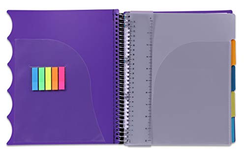 Carnet à spirale personnalisable de qualité supérieure Mintra Office violet