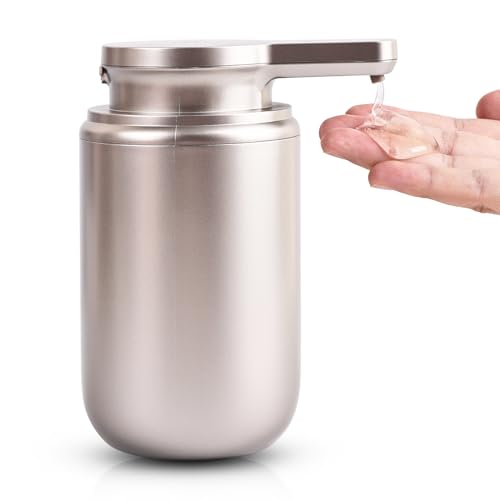 LAOPAO ソープディスペンサー 自動 液体 2段階 手洗い オートディスペンサー 充電式 ハンドソープディスペンサー 食器洗剤 ハンドソープ 台面 トイレ キチン シャンパン色 X20 light liquid [並行輸入品]