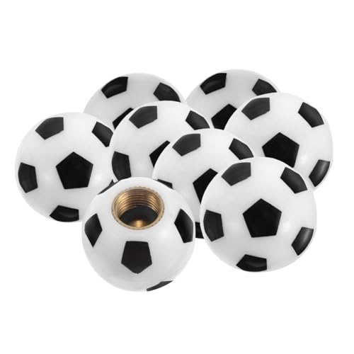 UPKOCH 8pcs Soccer Shaped Air Valve Caps Decorative Tire Valve Caps for Cars Bicycles and Motorcycles Unique and Stylish Tire Accessories for All Vehicles