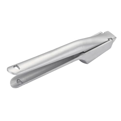 SOLUSTRE 1pc Handheld Garlic Press Premium Stainless Steel Garlic Puree Machine Compact Kitchen Gadget for Easy Crushing Mincing Home Accessory