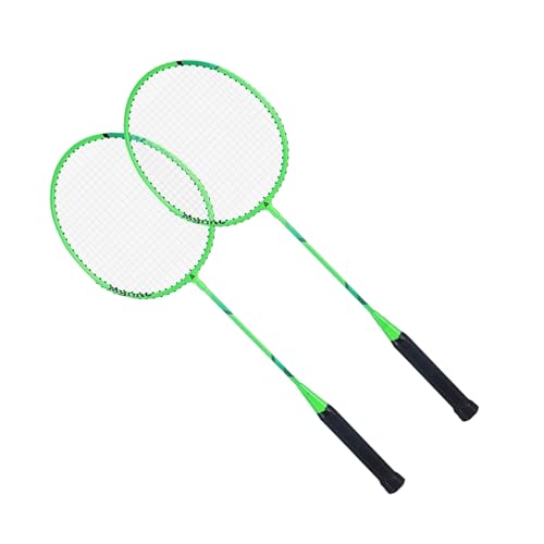 1 par de raquetas de bádminton ligeras profesionales dobles para 2 jugadores que juegan doble