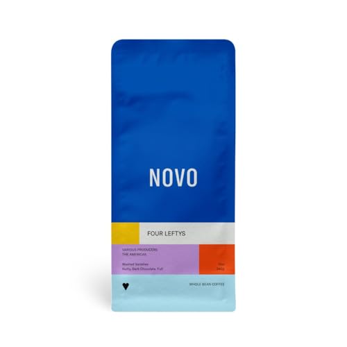 Novo Coffee Four Leftys Café en Grano Tostado Medio 12 oz miniatura 1