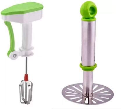 BLUE LEMON MBO 2 in 1 Multi USE for Kitchen Blender & Masher Multicolor Kitchen Tool Set (Multicolor)