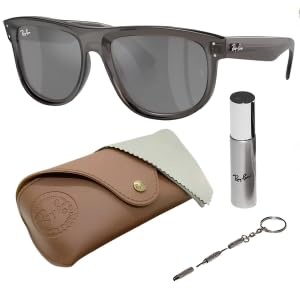 Ray-Ban RBR0501S BOYFRIEND REVERSE Square Shaped Sunglasses for Men & Women with Official RAYBAN Eyewear Kit