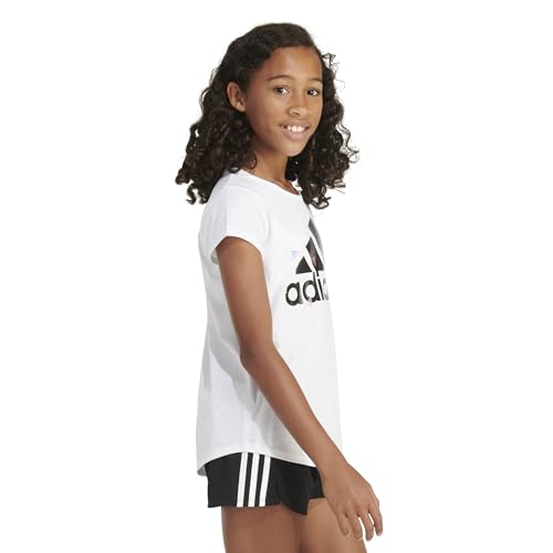 Image of adidas Girls' Short Sleeve Scoop Neck Tee T-Shirt