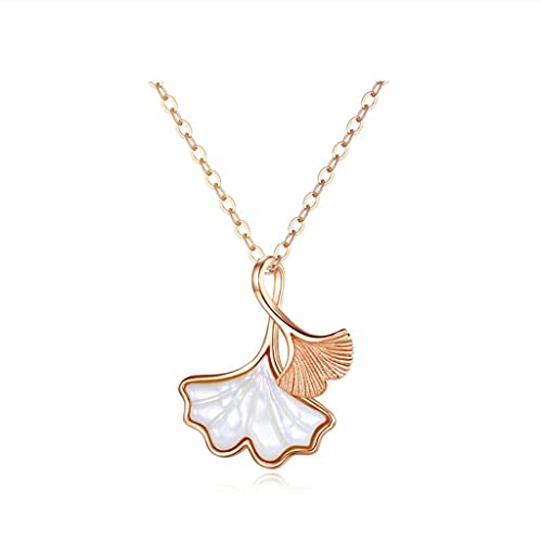 Collier pour femmes avec pendentif feuille d'abricot bijou tendance 2023