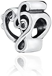 Pandora 925 Colgante de plata esterlina DIY nuevo corazón de plata de ley triplete clave encanto encanto perlas ajuste original pandora pulseras
